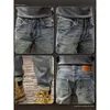 Jeans masculinos Spring e outono Tendências com a marca de moda jeans Stretch Stretch slim haren cônico calças