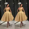 Designer ouro vestidos de baile simples vestidos de cocktail vestido de baile sem costas sem costas ocasião especial