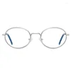 Sonnenbrillen Frames Reven Jate 3058 Optische Legierung Ovaler Rahmen verschreibungspflichtige Brille Rx Frauenbrille für weibliche Brille Anti-Blue-Strahlenbeschichtung
