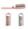 Peigne de cheveux professionnel avec voyage portable pliant brosse à cheveux compacte de poche à bands de poche peigne peigne en plastique en plastique