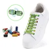 Pièces de chaussures 1 paire sans cravates lacets pour baskets lacets élastiques ronds Colorful Metal Lock Lazy chaussures dentelle