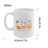 Kubki Halloween Mug Ceramic z uchwytem wielofunkcyjną i przenośną kawą dyniową do domowych akcesoriów kempingowych