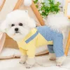 Собачья одежда маленькая комбинезон пижамы Йоркшир терьера Померанский шнаузер пудл Бишон Фриз Фриз одежда для домашних животных Мальтийская одежда