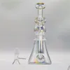 8 Zoll Slim Portarble Fab Ei Multi -Farbe Shisha Glass Bong Dabber Rig Recycler Rohre Wasser Bongs Rauchpfeife 14mm weibliches Gelenk US -Lager Lagerhaus