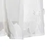 Basic lässige Kleider zweier TWOTWINSTYLE Elegantes Frühlingskleid Damen stehende Hals Langarm hoher Taille weiße Mini -Kleider Damen Mode neue Wäschel2405