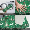 Carpets Dogs In Christmas 24" X 16" Non Slip Absorbent Memory Foam Bath Mat For Home Decor/Kitchen/Entry/Indoor/Outdoor/Living Room