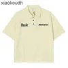 Rhude High End Designer Abiti per lettere Tshirt Pullover Ricorso Ricorso High Street Versatile Palve casual Shirt a maniche corte e moda femminile con 1: 1