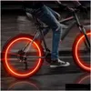 Dekorativa lampor Nya 4 PCS Wheel Cap Car Tire Tire Air Vae STEM LED LIGHT ER Tillbehör för cykel Motorcykel WaterProo Drop Delivery OTG0K