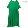 Partykleider 2024 Frühling Casual Vintage Kleid Frauen Hochwertige Sommer Baumwolle Leinen Plus Größe Marke Loose Maxi 5xl 6xl