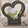 Present Wrap 1pc Portable Flower Basket Rose Wrapping Box Bag For Wedding Birthday Christmas Party Bouquet Decor Supplies