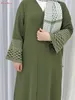 Roupas étnicas Bordado de moda Kimono Robo muçulmano de grandes dimensões abaya syari fêmea completa aberta abaya adoração de abaya abayas wy1999 t240510