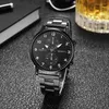 Montre-bracelets Band alliage Quartz Watch Men's Business Large Calan Calloge de luxe Simple Gift For Men Relogios Masculino Montre Homme