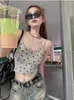 Frauen Tanks Ästhetische Mode Y2K Streetwear Camisole Japanisch Preppy Star Print Tanktops Sommer passen Grunge -Tiefs -Outwear.