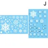 Adesivi per finestre Merry Christmas Adesile Santa Snowman Elk Snowflake Decalli di vetro statico Decalli Wall Pafera