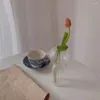 Vasos vaso de flor para decoração de mesa sala de estar de vidro mariagetetop recipientes de terrário