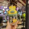 Water Bottles 250ML Cute Bottle Outdoor Cartoon Travel Straw Drinkware Portable Sports Cup