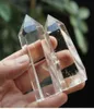 2 PCs Clear Quartz Crystal Wand Ponto natural Healing01234903308