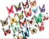 200pcs / lot 8 cm aimant noctilucence mural plus luminal 3d papillon décale art mural autocollants