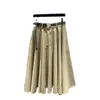 Skirts&Skorts designer brand Nanyou Gaoding 2024 Spring/summer New Back Metal Micro Label Age Reducing Versatile Large Skirt Hem Belt Umbrella Half O9BB