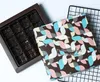 Gift Wrap Flower Pattern Chocolate Paper Box Yolk Crisp Nougat Cookie Candy Nuts DIY Wedding Packing 100pcs/lot