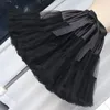 Saias de 40 cm saia feminina saia macia anágua de anágua lolita suportar lolita de fio desossado Canopy Ruffles Bustle Bustle