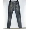 Designers de jeans roxos masculinos Jean Hombre Troushers Homem Bordado de retalhos de retalhos Ripped Brand Motorcycle Pant Mens Minny Ripped para Trend Vintage Pant Ksubi Jeans 100