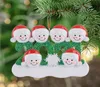 70920a décorations de fête d'ornement d'arbre de Noël 2021 Famille de neige de 23456 cadeau de Noël pour maman papa gamin grand-mère 20pcs4606084