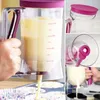 900 ml dozownika ciasta Ręcznie trzymany naleśnik do lejek z miarą ciasto ciasta do naleśników Separator ciasta YFA2069