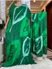 Vêtements ethniques Nouvelles Abaya Eid Robe avec grand écharpe Africain Summer Femmes Slve Dashiki Dresign Imprimé Floral Loose Islam Coton Vêtements T240510