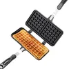 Kitchen Niestick Waffles Maker Maszyna do pieczenia formy bąbelkowe jajko ciasto piekarnik Piekarnik Waffle Piecz gazowy Użyj 240509