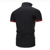 Heren Polo's Nieuwe Mens Polo Shirt Casual Solid Color Slim Fit Mens Polo Shirt Summer Rapel Heren Topl2405