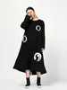Robes décontractées Xitao 2024 Spring Korea Fashion Fashion Femmes O-Col