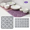 Table Mats Kitchen Countertop Grid Stainless Steel Sink Protector Mat Bowl Heat Resistant Silicone Folding Anti Slip Tableware Drying
