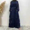 Ubranie etniczne Nowy Ramadan Eid Mubarak Abaya Dubai Femme Luksusowe złote dhinestones muzułmańskie sukienki Abayas Kaftan Islamski Afrykański Dashiki T240510