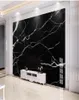 papel de parede moderno para sala de estar moderno minimalista preto abstrato paisagem pedra tv de mármore de fundo Wall3686440