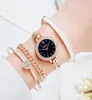 LVPAI Brand Watch for Women Bracelet Set Fashion Femme Robe Femme Dames Wrist Watch Luxury Rose Gold Quartz Watch Set Dropshiping260d1468907
