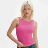 Frauen T -Shirt Sexy Tees Frühling/Sommer Y2K Frauen ärmellose innere Layup Tanktop Top Slim Fit Show Off Back Top Spicy Girl Tops