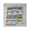 Autres fournitures de fête de fête 2022 Prop Money Toys Dollar Euros 10 20 50 100 200 500 Commémorative Fake Notes Toy for Kids Christmas Gi Otg3a