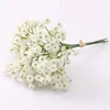 Decoratieve bloemen 6 stks kunstmatige gypsophila boeketten baby's adem nep nep bruids houdeldijbeltje bruiloft decor thuis display bloemen