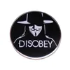 V dla Vendetta Enamel Pin Guy Fawkes Anonimowe maska ​​Insignia Broothes Movie Badge Decor