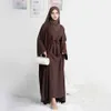 エスニック衣類2024ホットセールジジェラバイスラム教徒ドレス2ピースイスラム教徒のスーツ