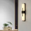 Wall Lamp Natural Marble Home Decoration Background Light Fixture Gold Black Brass Bedroom Bedside YX123TB