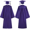 Clothing Sets 2024 University Bachelor's Degree Robe Hat College Graduation Cos Dresses Men Women Students Costume