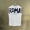 2024 Summer Men's American Retro Street Ins Style Alphabet ALPHABET TIKTOK COUPLE T-shirt Souples