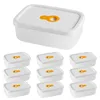 Tirez les conteneurs en silicone pliant bento box pliable 10pcs déjeuner portable pour la nourriture pour la vaisselle du bol de contenant de la vaisselle