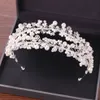 Coppia da sposa bianca perle da sposa diademi donne haribands corona per spose per capelli gioielli per i capelli accessori per capelli capanne cespuglio cl0404 239q