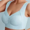 Tenue de yoga Femmes en dentelle Sport Bras Plus taille Bra sans soudure BRAETTE BACKless Lady Brassiere Gest Female Gathers - Top sans fil à l'épreuve L-3XL