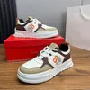 Echt lederen suède patchwork Casual Mens luxe sneakers vazen niet-slip wandelen comfortabele tennislooptrainingen joggingschoenen