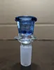 14 mm 18 mm szklany płatek śniegu slajd miski samca do rury wodnej Bong Blue