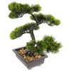 Decorative Flowers Pine Tree Decor Fake Bonsai Artificial Plants Home Indoor Light House Decorations